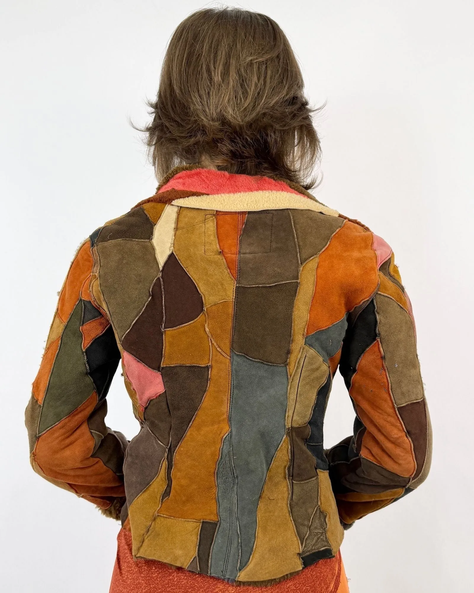 Mosaic of Winter Patchwork Suede Jacket sold by Feathers Vintage product image thumbnail 5