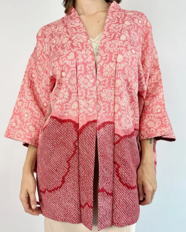 Cherry Blossom Lane Silk Kimono sold by Feathers Vintage