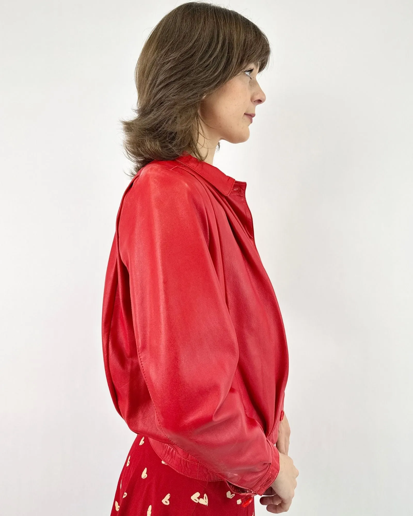 80's Cherry Bomb Leather Jacket sold by Feathers Vintage product image thumbnail 4