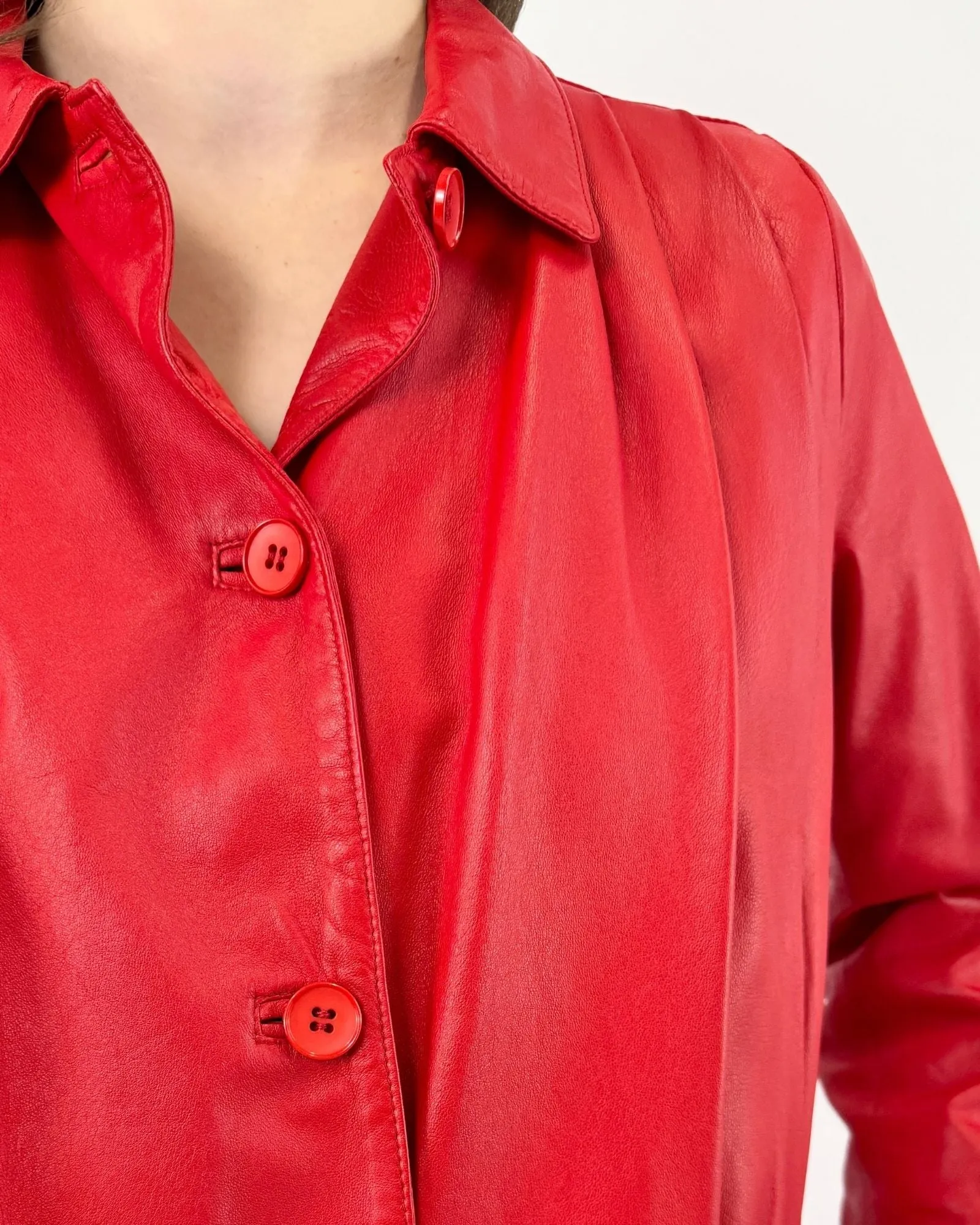 80's Cherry Bomb Leather Jacket sold by Feathers Vintage product image thumbnail 2
