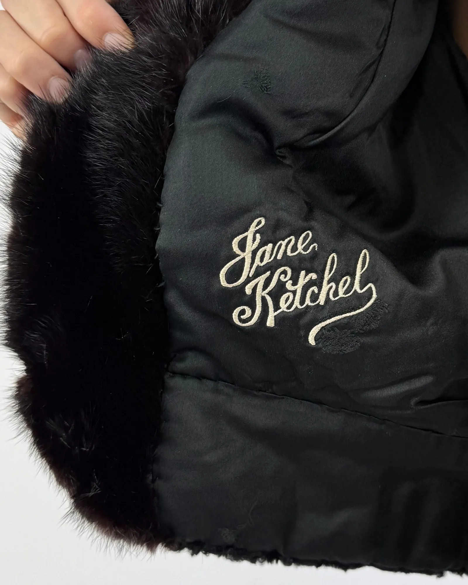 50s Classic Curly Lamb Jacket sold by Feathers Vintage product image thumbnail 2