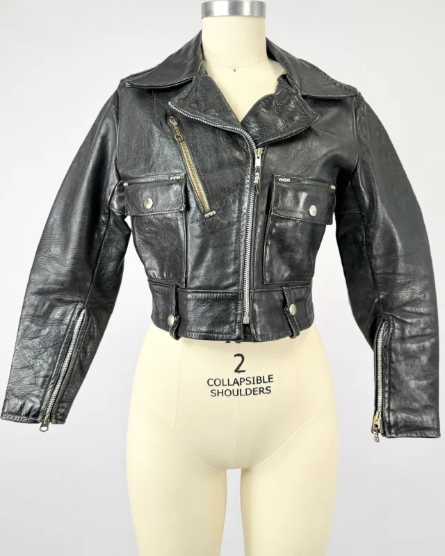 1948 Harley Davidson Cycle Queen biker jacket sold by Feathers Vintage
