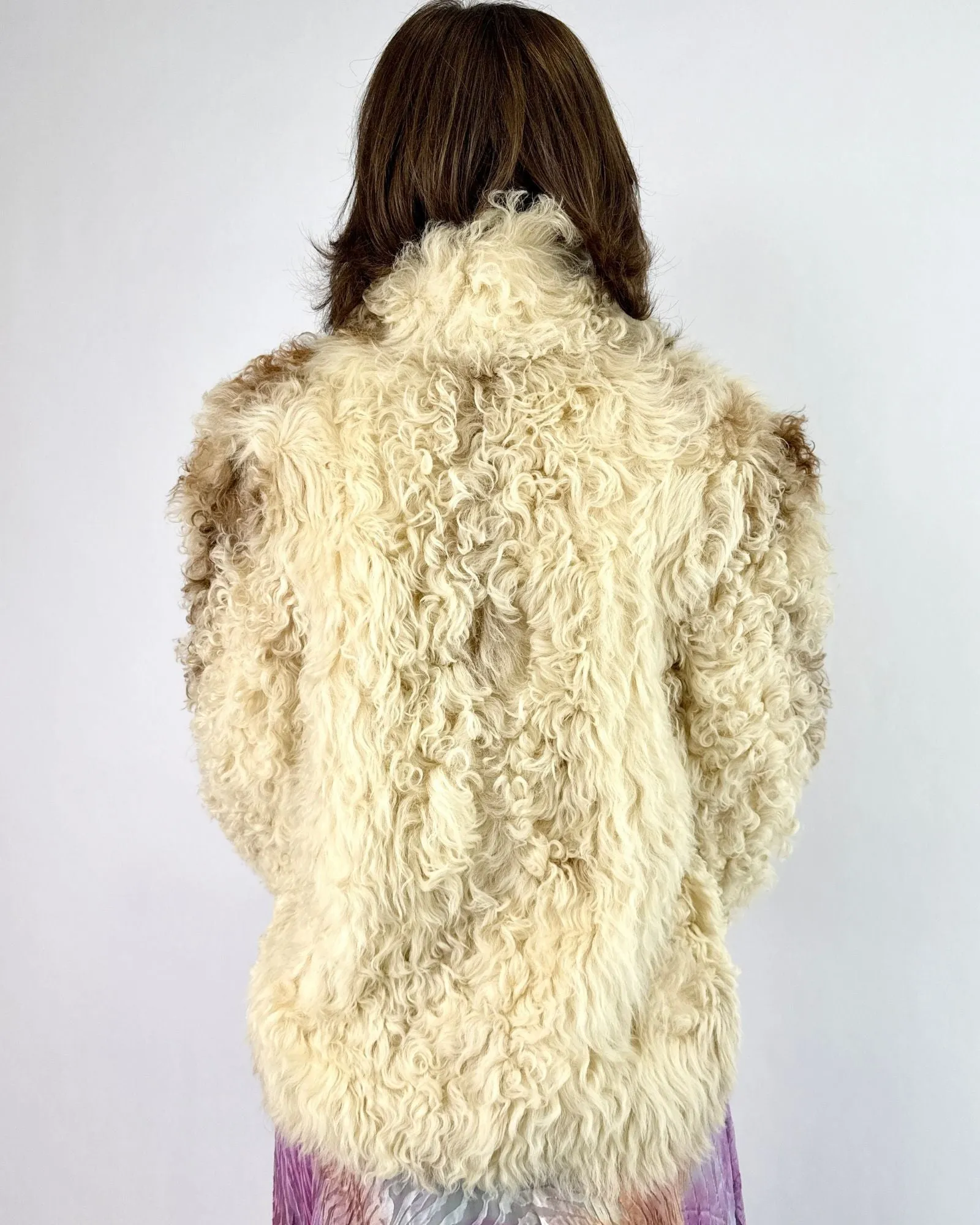 Wander All You Want Curly Lamb Coat sold by Feathers Vintage product image thumbnail 5