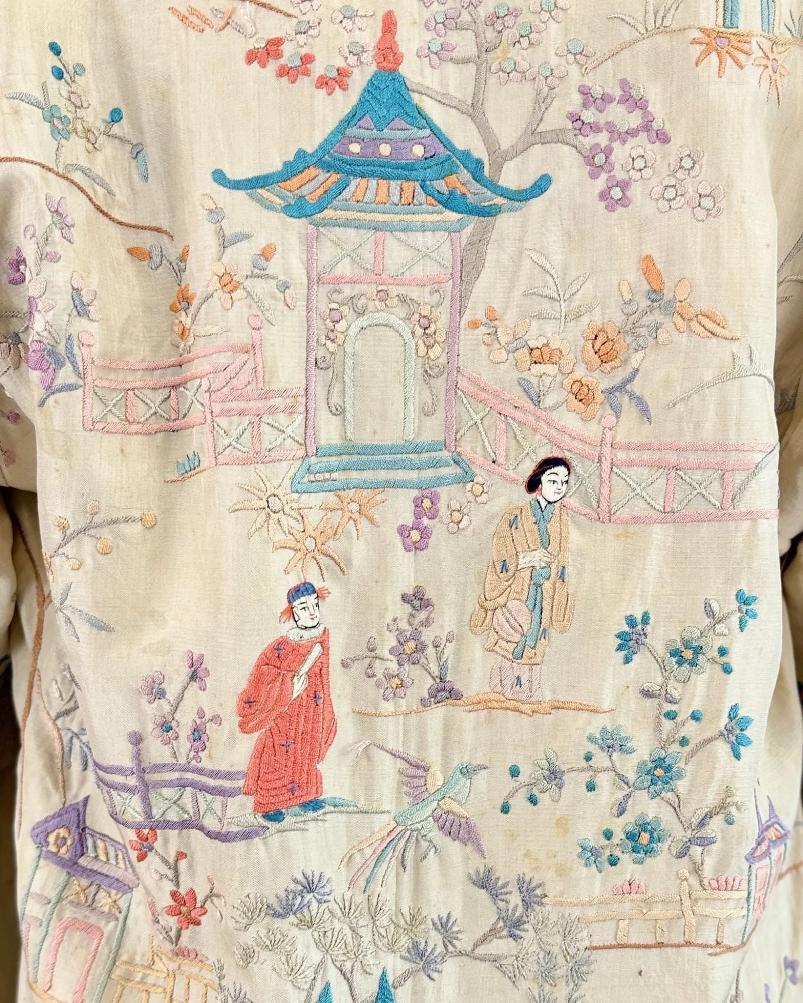 1920's Embroidered Chinese Robe sold by Feathers Vintage product image thumbnail 2