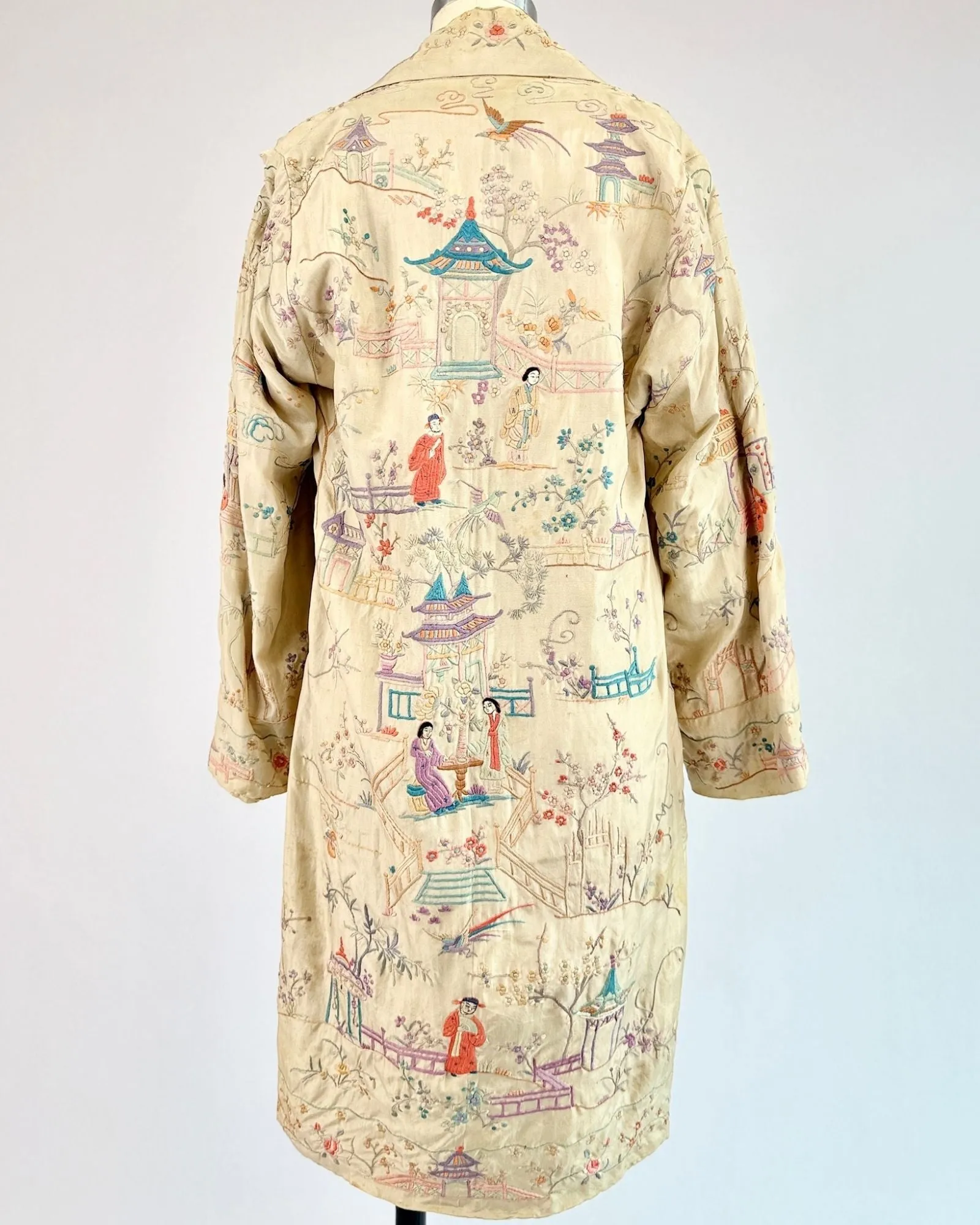 1920's Embroidered Chinese Robe sold by Feathers Vintage product image thumbnail 5