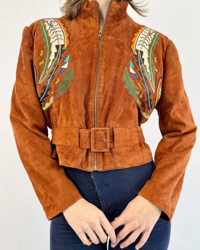 Jean Claude Jitrois Deadstock Applique Jacket sold by Feathers Vintage