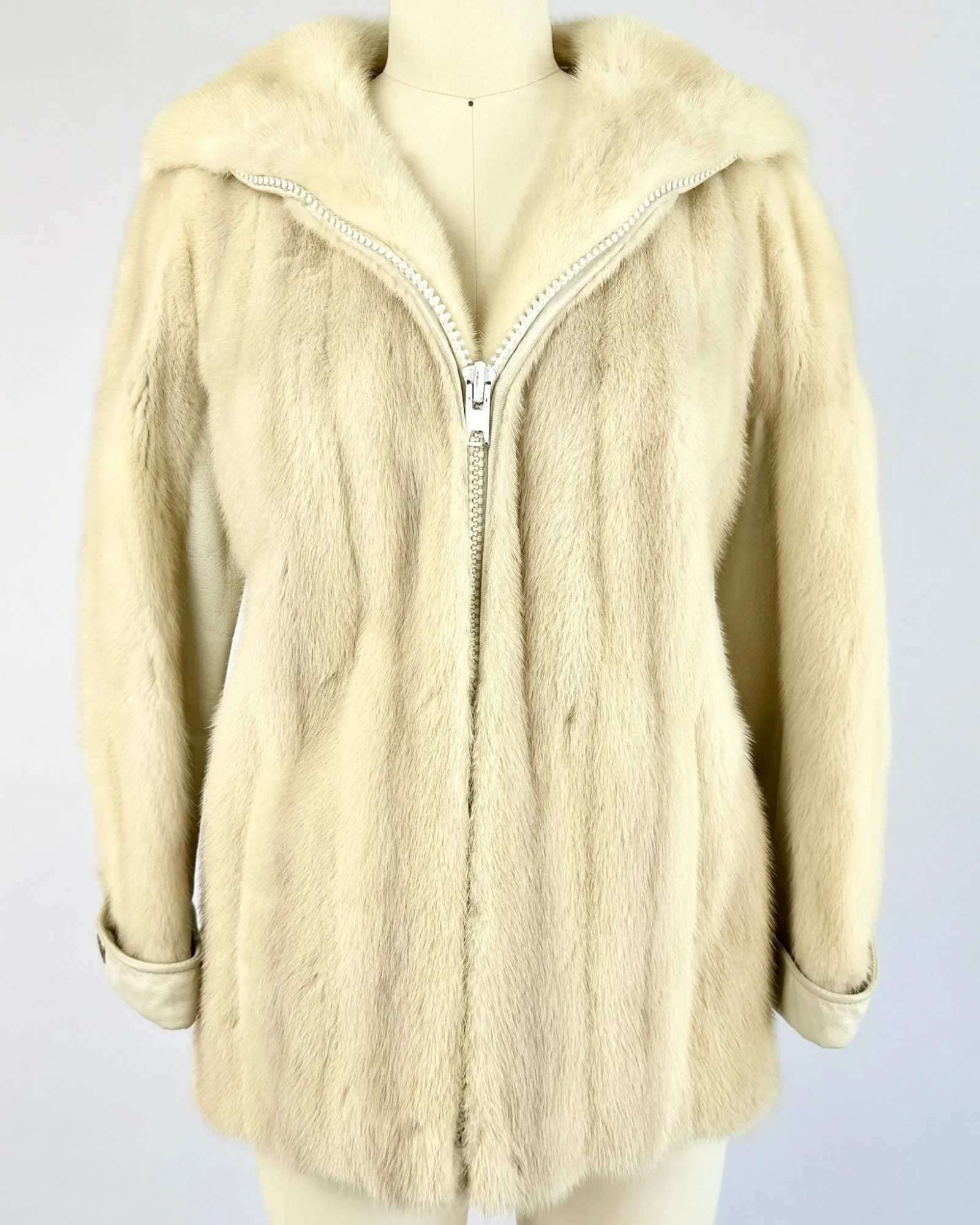 Cream Neiman Marcus Mink Coat sold by Feathers Vintage
