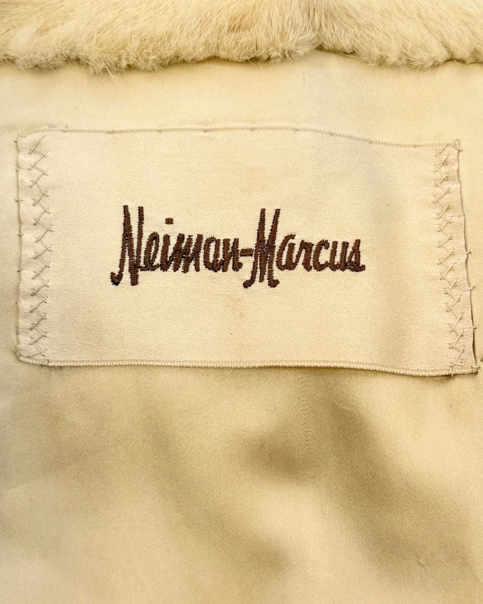 Cream Neiman Marcus Mink Coat sold by Feathers Vintage product image thumbnail 5