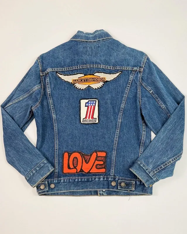 Levis Patchwork Jacket made by Feathers Vintage