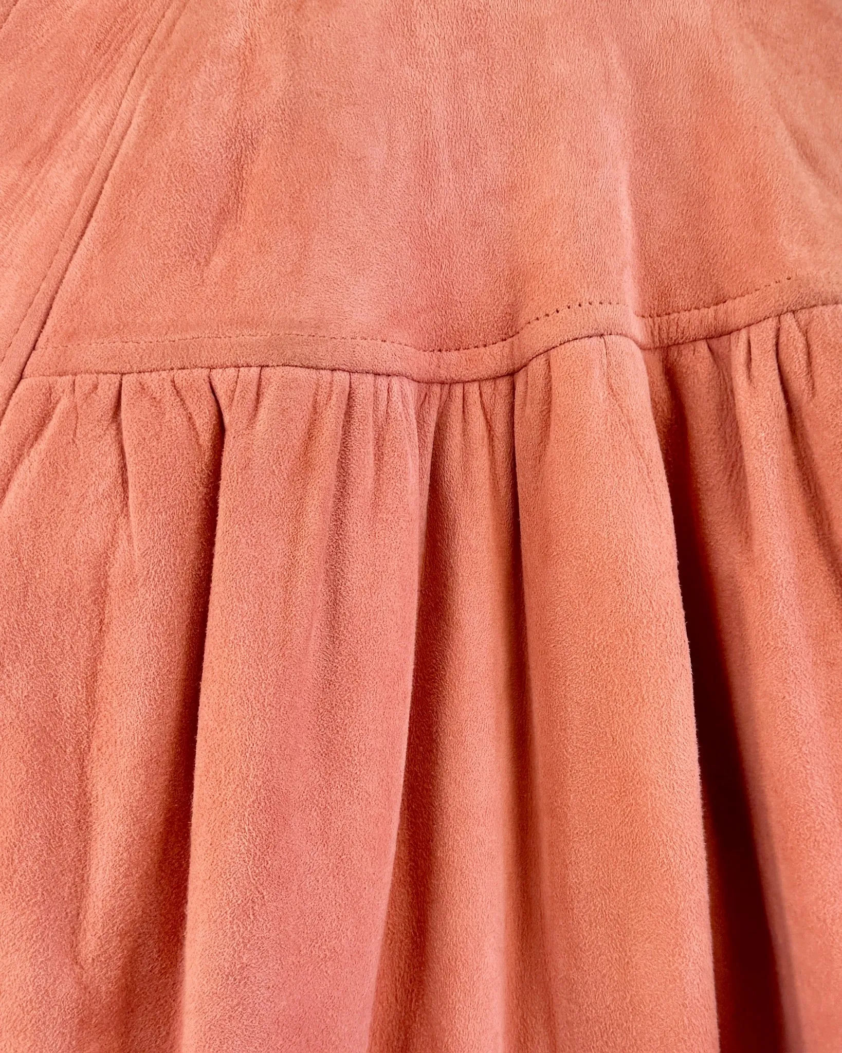 Walk With Me Pink Suede 80s Jacket sold by Feathers Vintage product image thumbnail 2