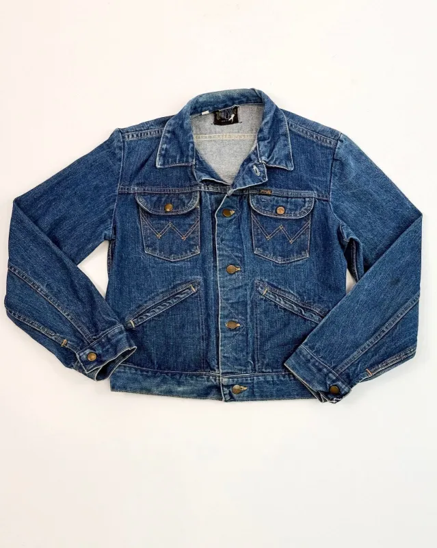 Perfect Wrangler Denim Jacket made by Feathers Vintage