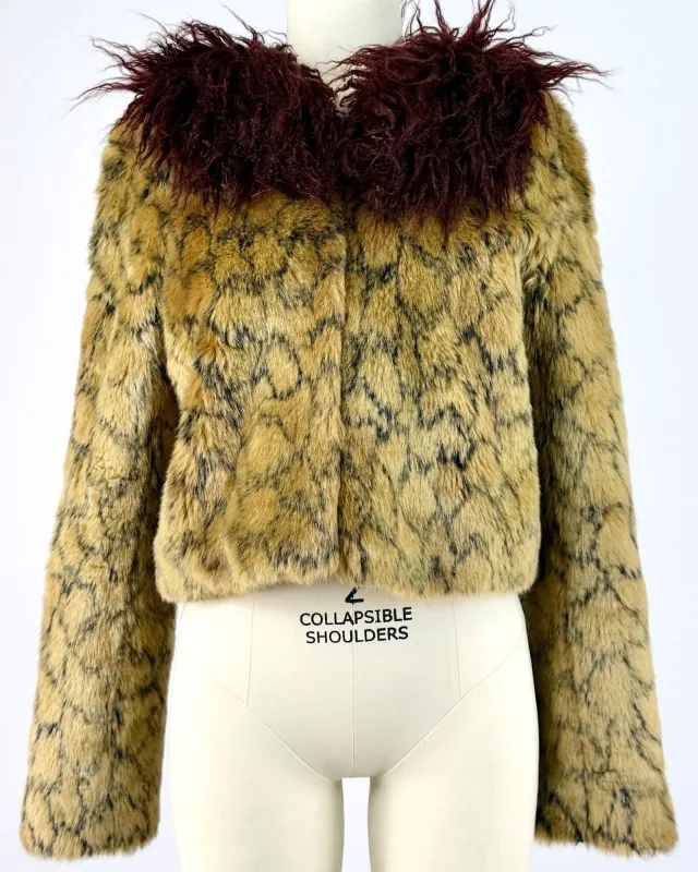 Shrimps Leopard Jacket made by Feathers Vintage