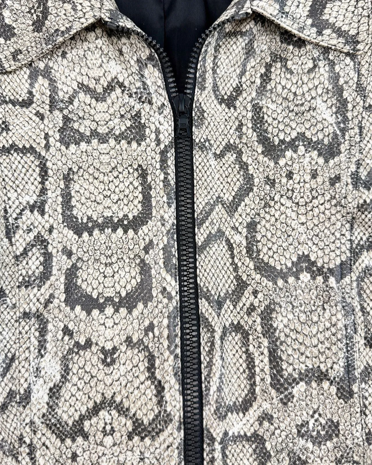 Y2K Faux Python Jacket sold by Feathers Vintage product image thumbnail 2