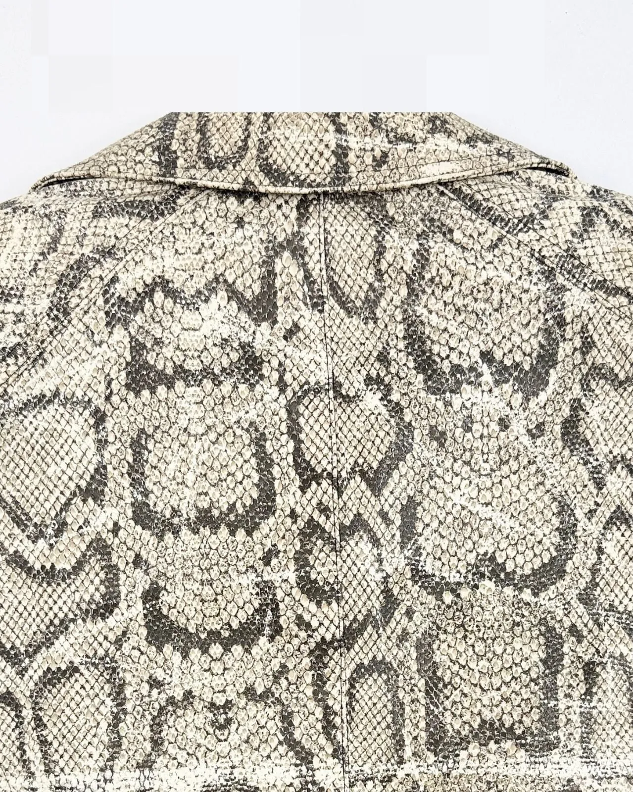 Y2K Faux Python Jacket sold by Feathers Vintage product image thumbnail 4