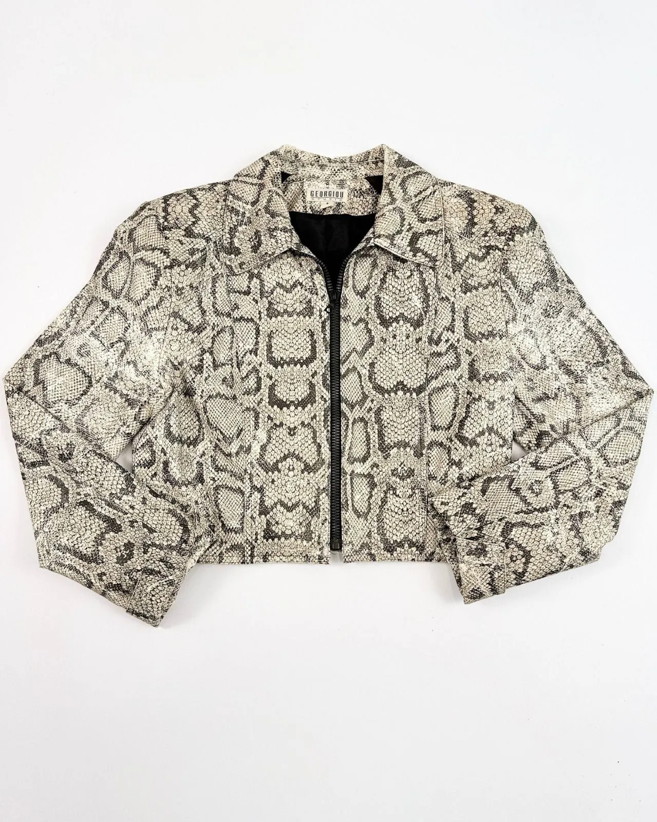 Y2K Faux Python Jacket sold by Feathers Vintage