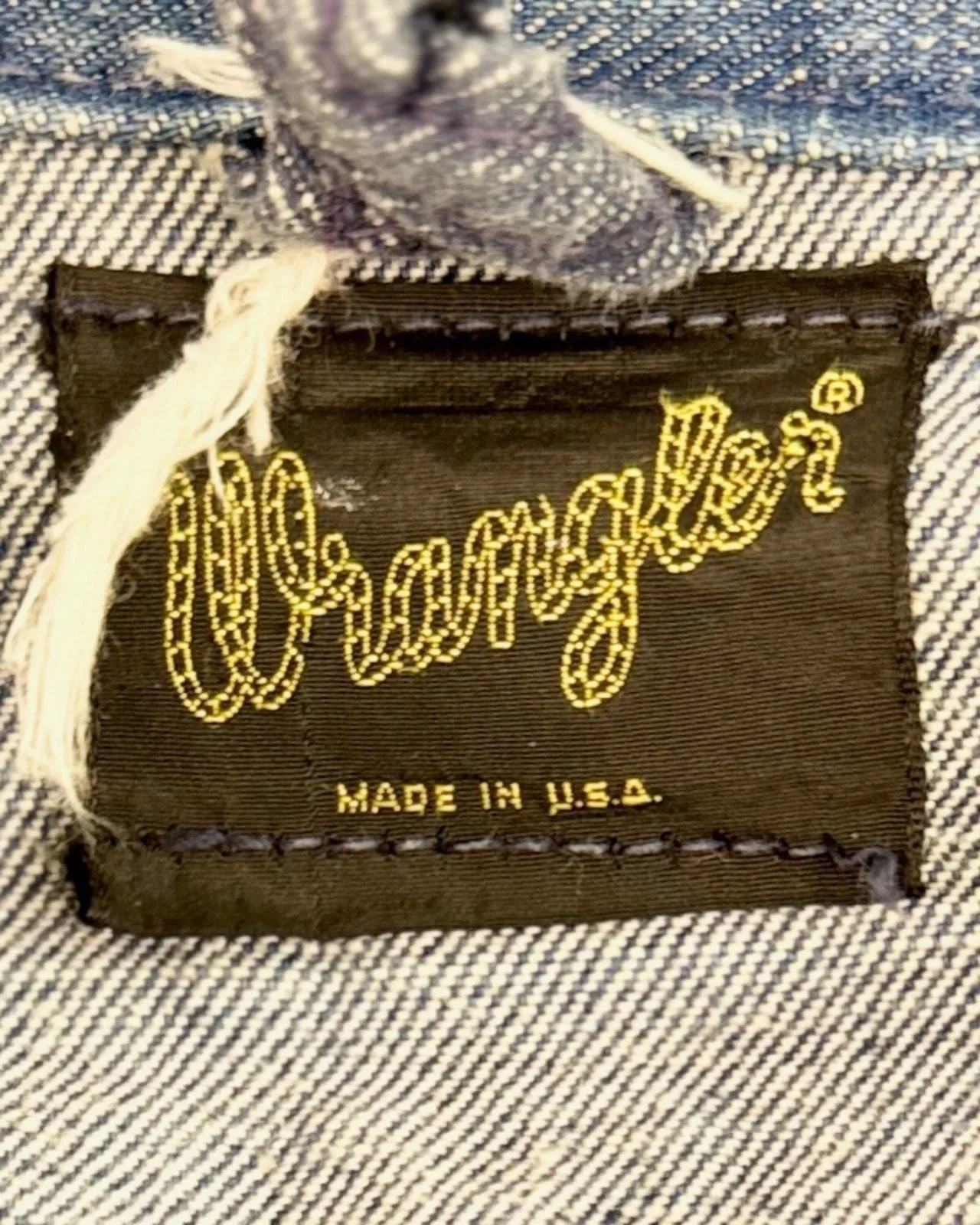 Perfect Wrangler Denim Jacket sold by Feathers Vintage product image thumbnail 4