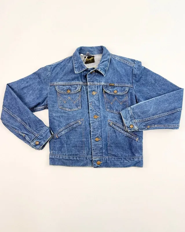 Perfect Wrangler Denim Jacket made by Feathers Vintage