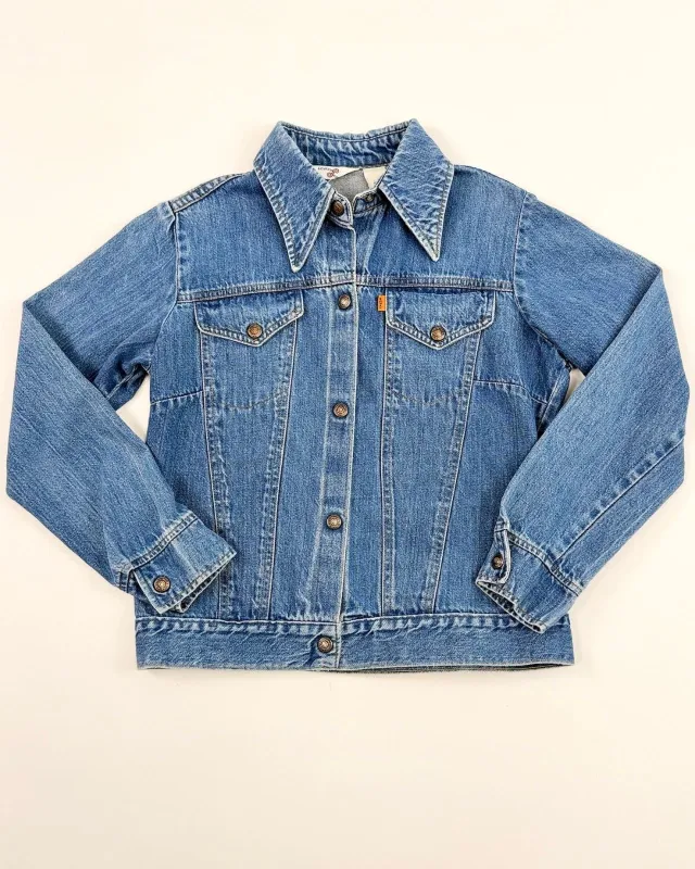 70s Orange Tab Levi's Denim Jacket made by Feathers Vintage