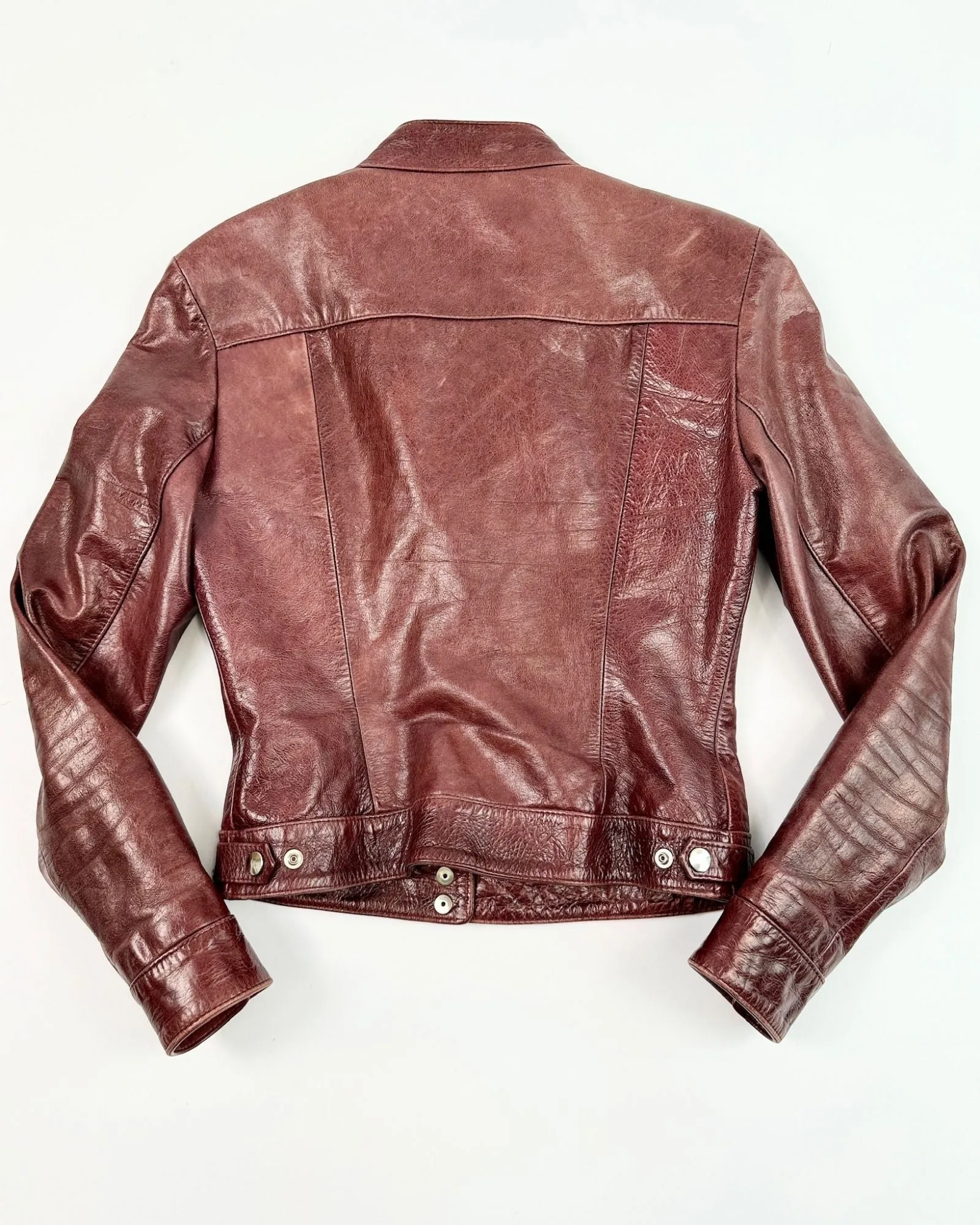 Oxblood Leather Jacket sold by Feathers Vintage product image thumbnail 3