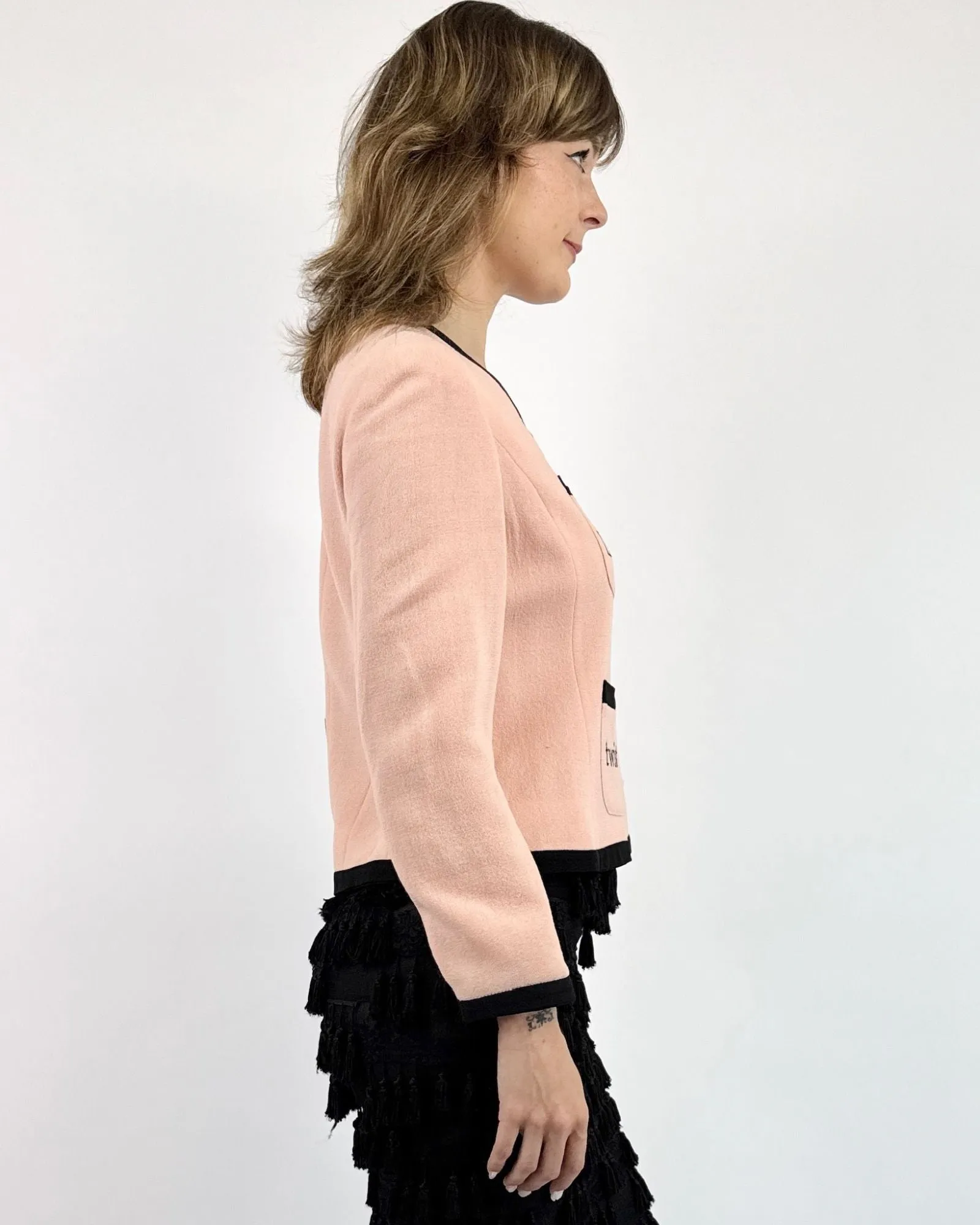 Cheap and Chic Moschino Let's Twist Blazer sold by Feathers Vintage product image thumbnail 2