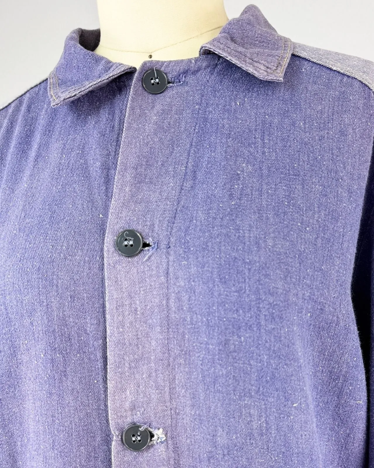 Purple French Workwear Jacket sold by Feathers Vintage product image thumbnail 2