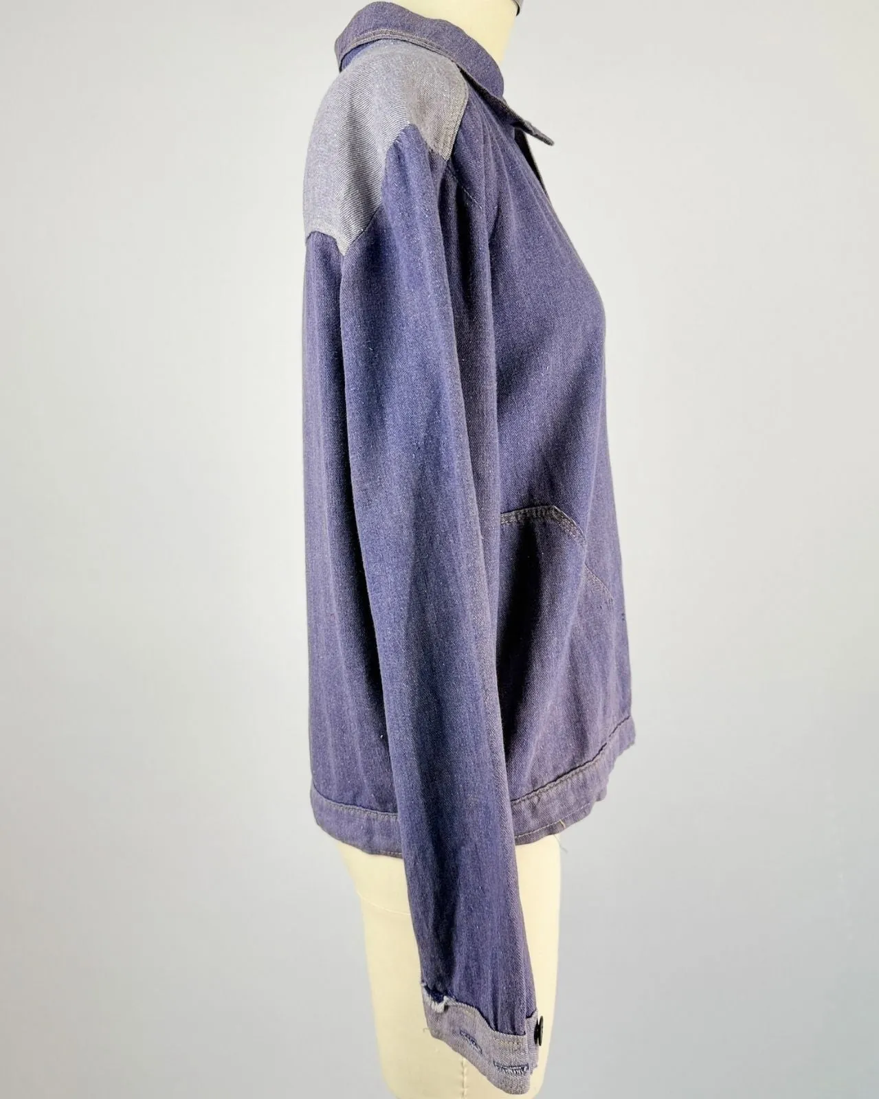 Purple French Workwear Jacket sold by Feathers Vintage product image thumbnail 4