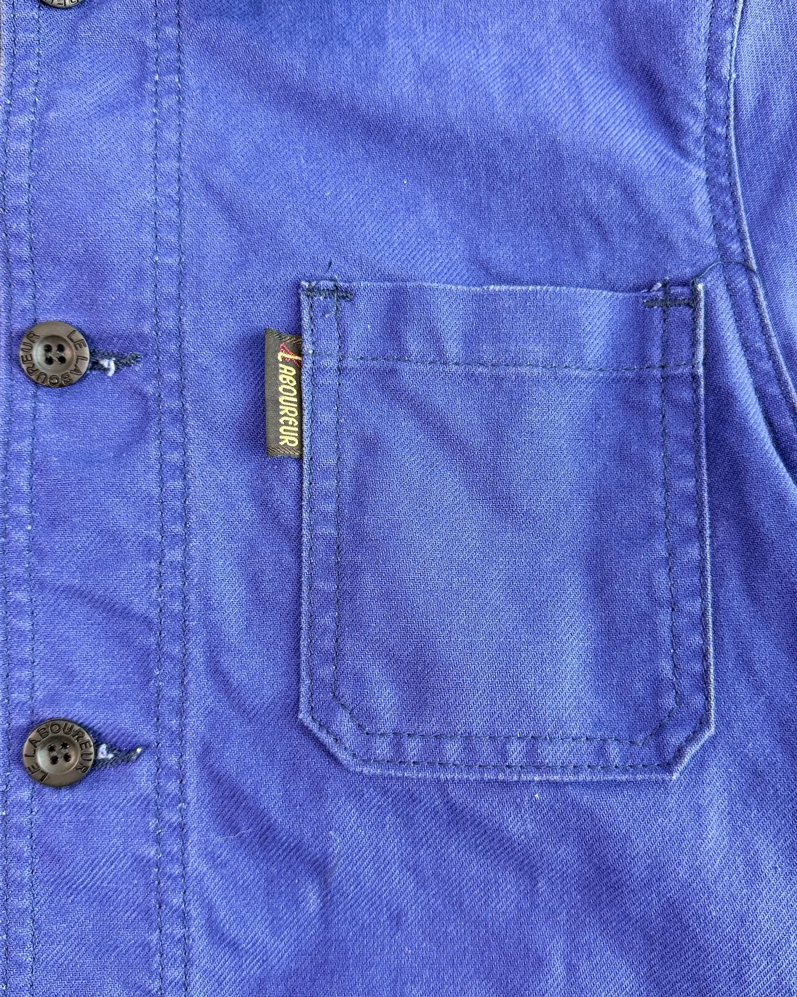 French Blue Workwear Jacket sold by Feathers Vintage product image thumbnail 2