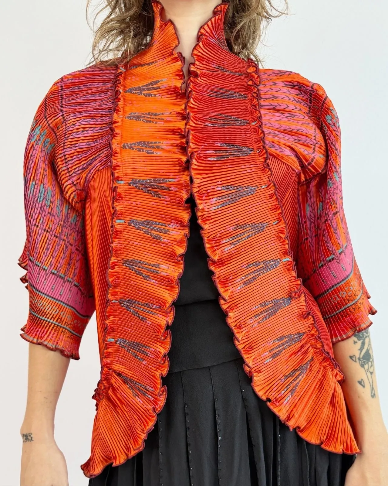 Zandra Rhodes Unfolding Beauty Jacket sold by Feathers Vintage product image thumbnail 2
