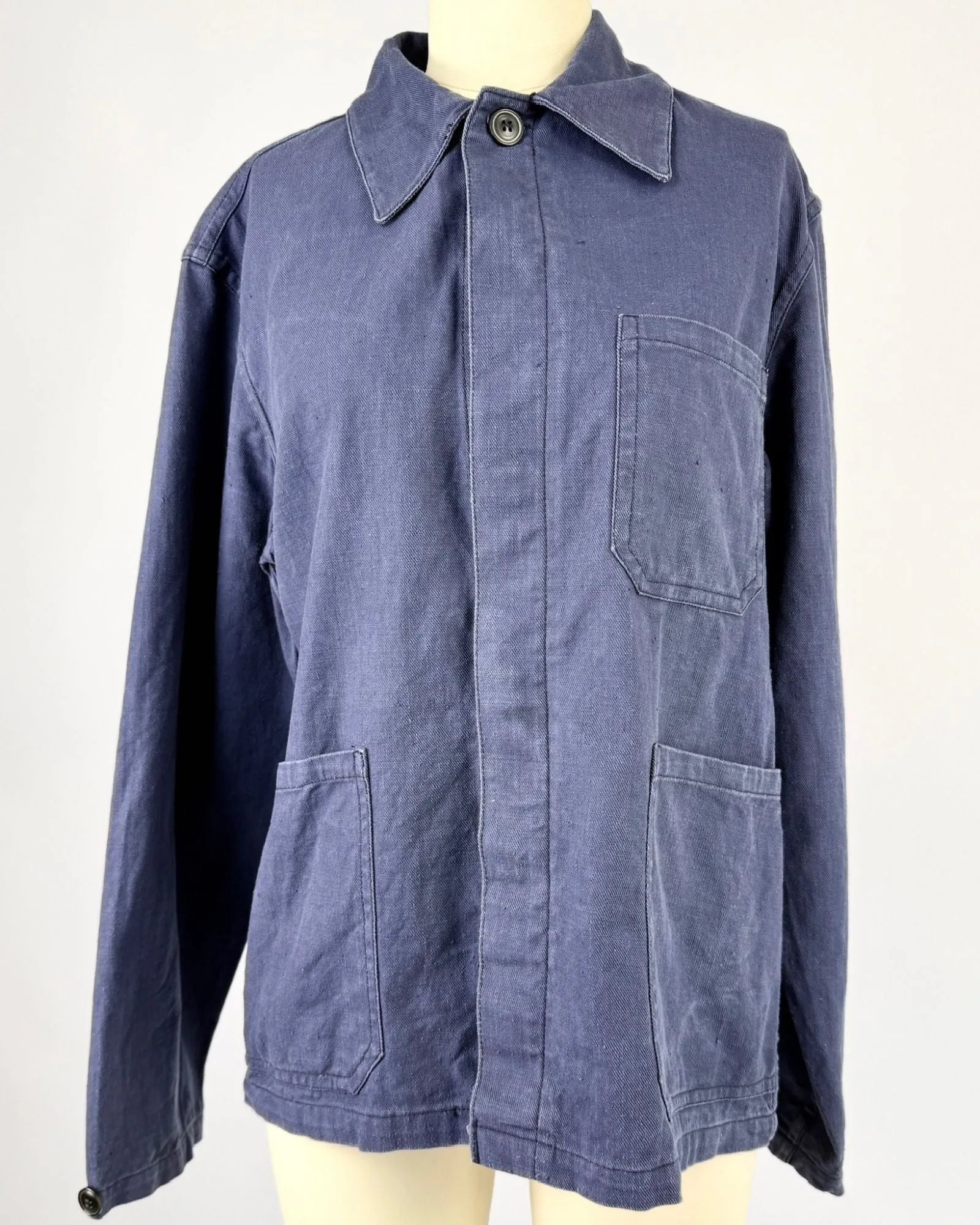 Navy Euro Workwear Jacket sold by Feathers Vintage