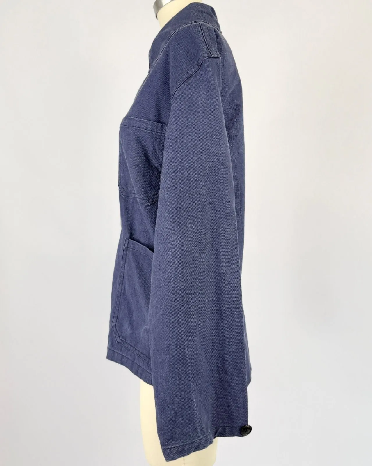 Navy Euro Workwear Jacket sold by Feathers Vintage product image thumbnail 3