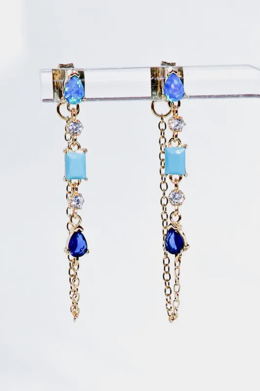 DROPLET EARRINGS- TURQUOISE made by Native Gem
