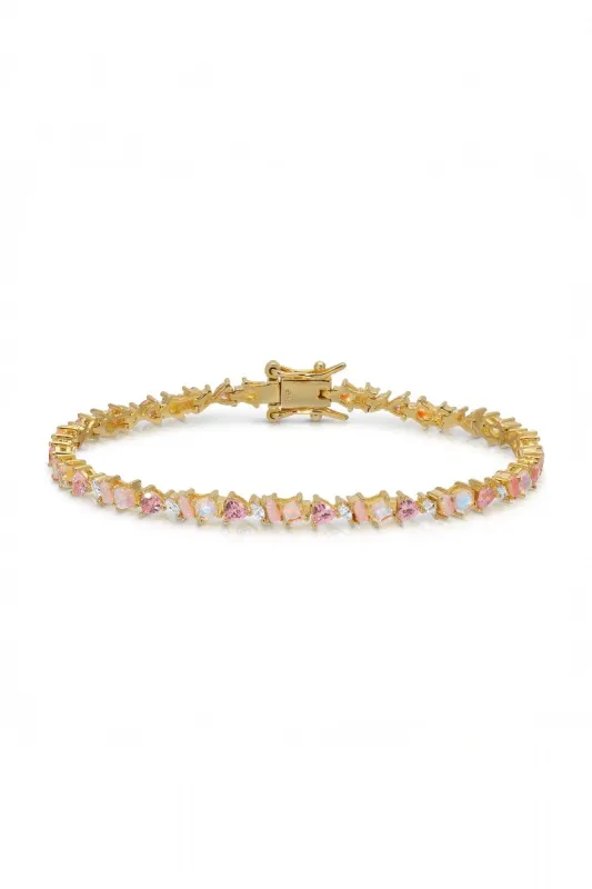 VIENNA MINI BRACELET- PINK OPAL sold by Native Gem