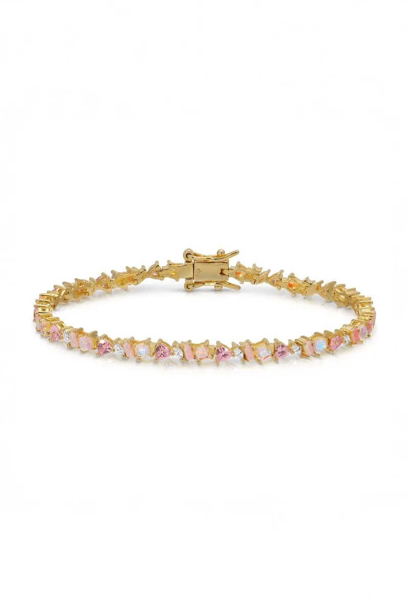 VIENNA MINI BRACELET- PINK OPAL sold by Native Gem