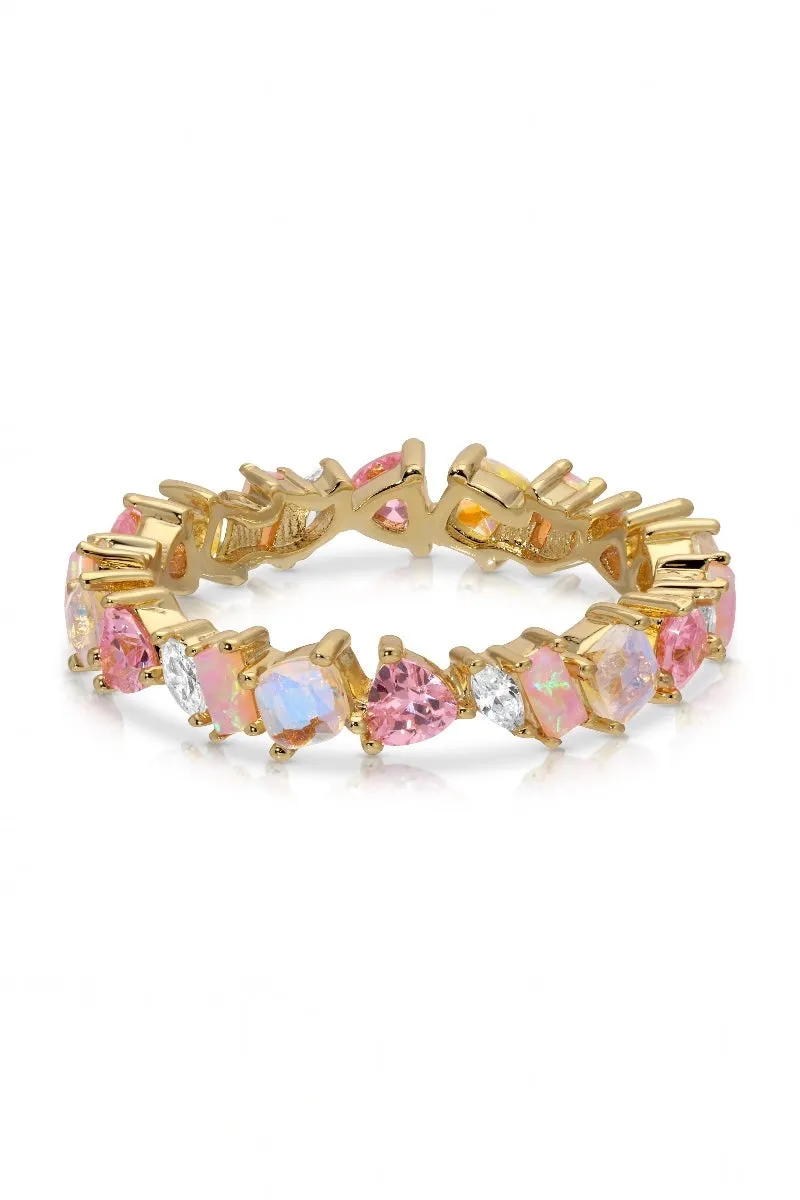 VIENNA MINI RING- PINK OPAL sold by Native Gem