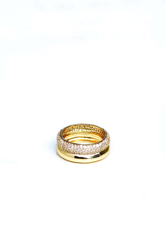 DOUBLE DONUT RING- 14K GOLD VERMEIL sold by Native Gem