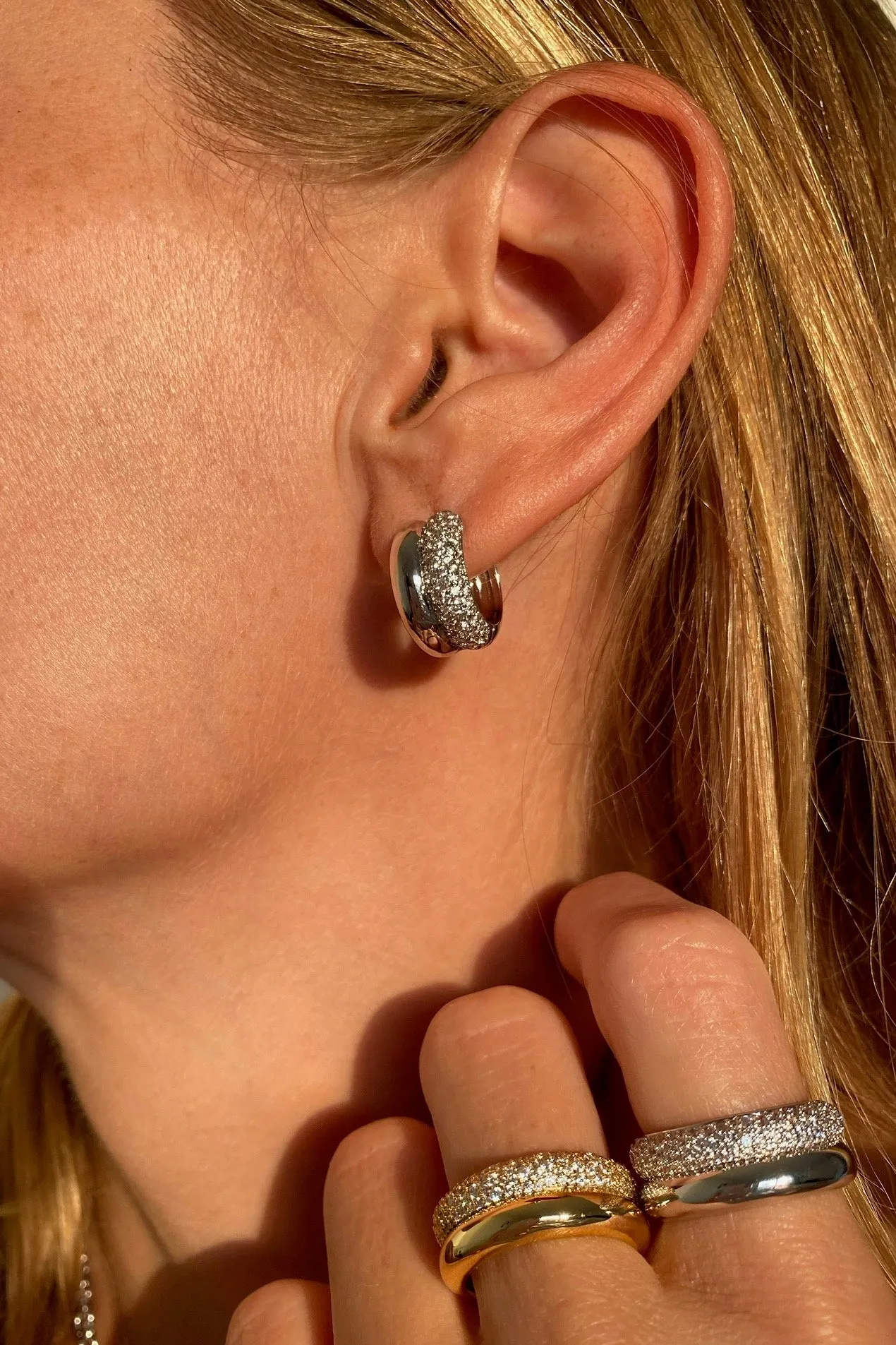 DOUBLE DONUT RING- STERLING SILVER sold by Native Gem product image thumbnail 2