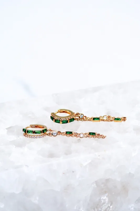 ORION EARRINGS- EMERALD sold by Native Gem