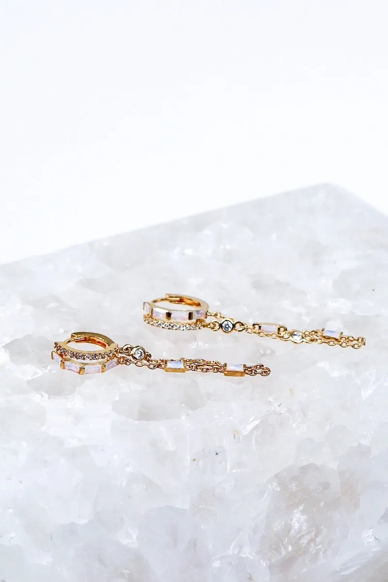 ORION EARRINGS- WHITE OPAL sold by Native Gem product image thumbnail 2