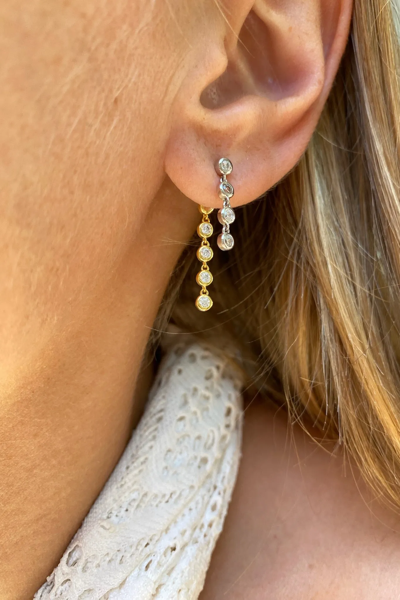 SOLAR EARRINGS- DUO MIXED METAL sold by Native Gem product image thumbnail 2