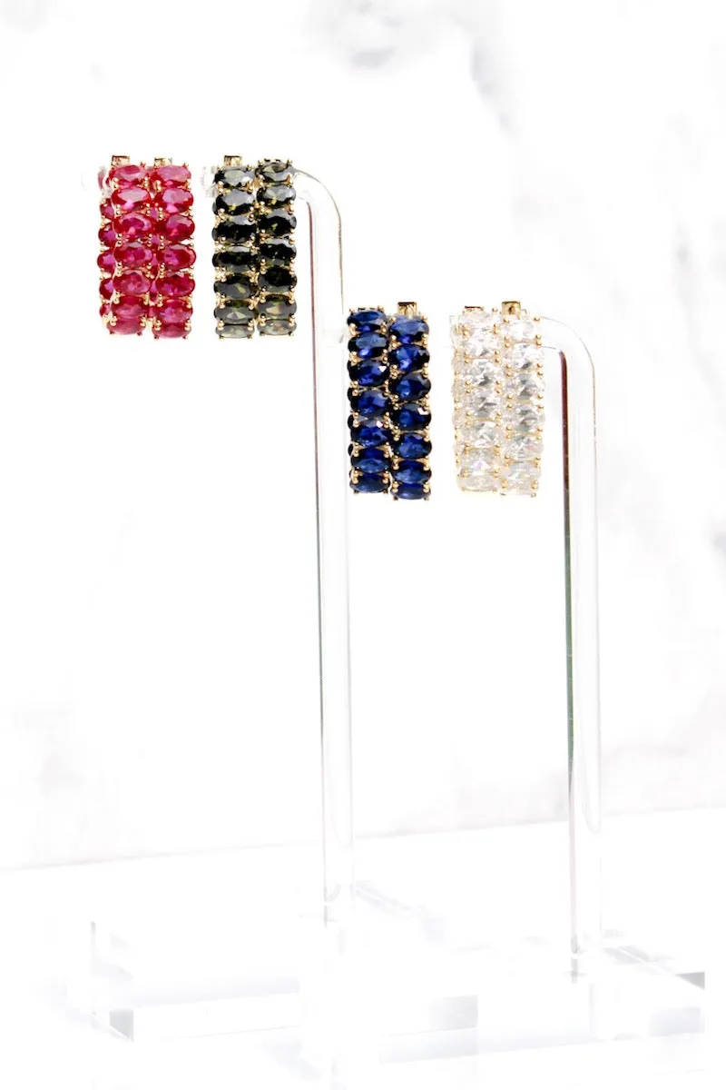 ELLIPSE HOOPS- GOLD sold by Native Gem product image thumbnail 4