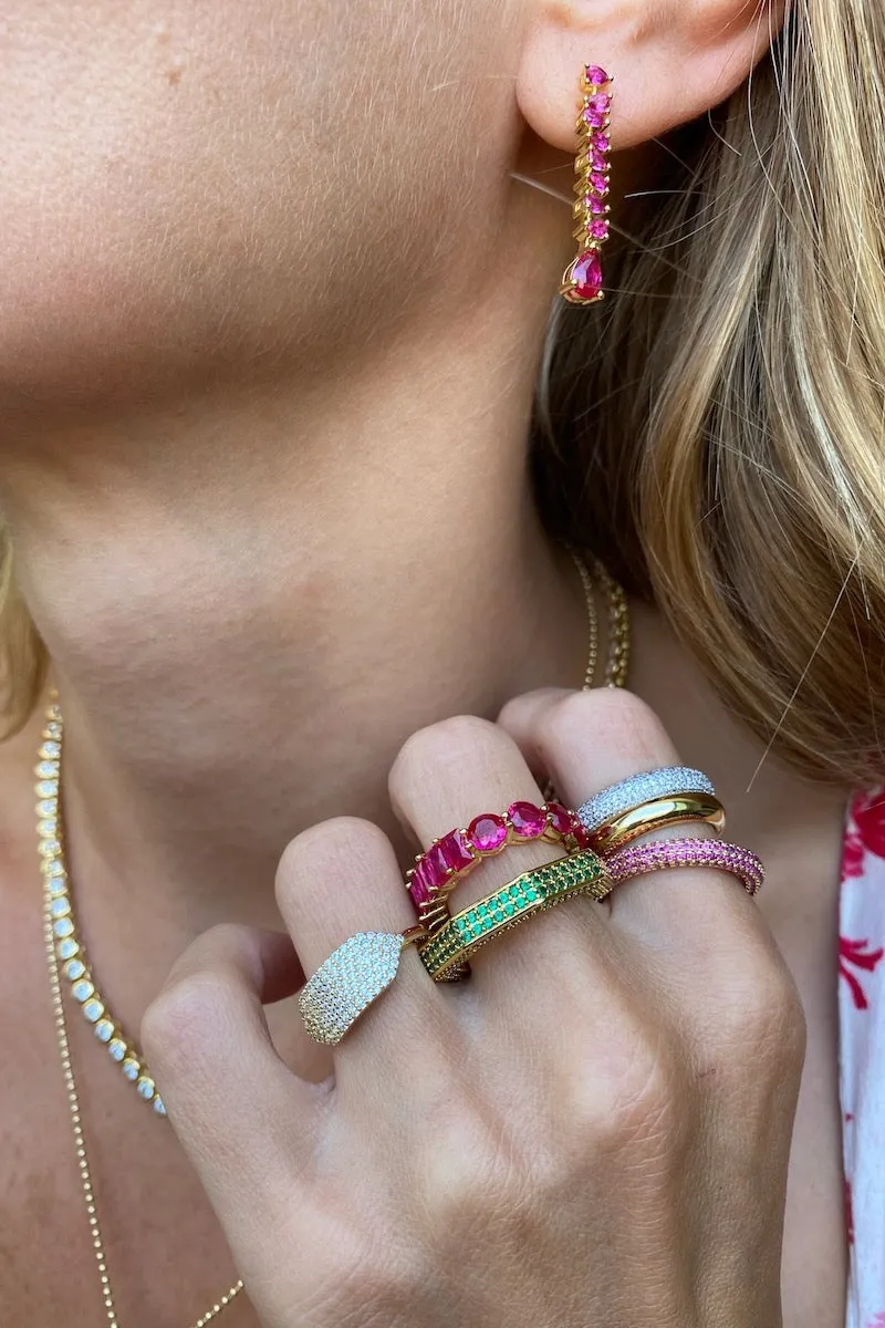 DUCHESS EARRINGS- GARNET sold by Native Gem product image thumbnail 2