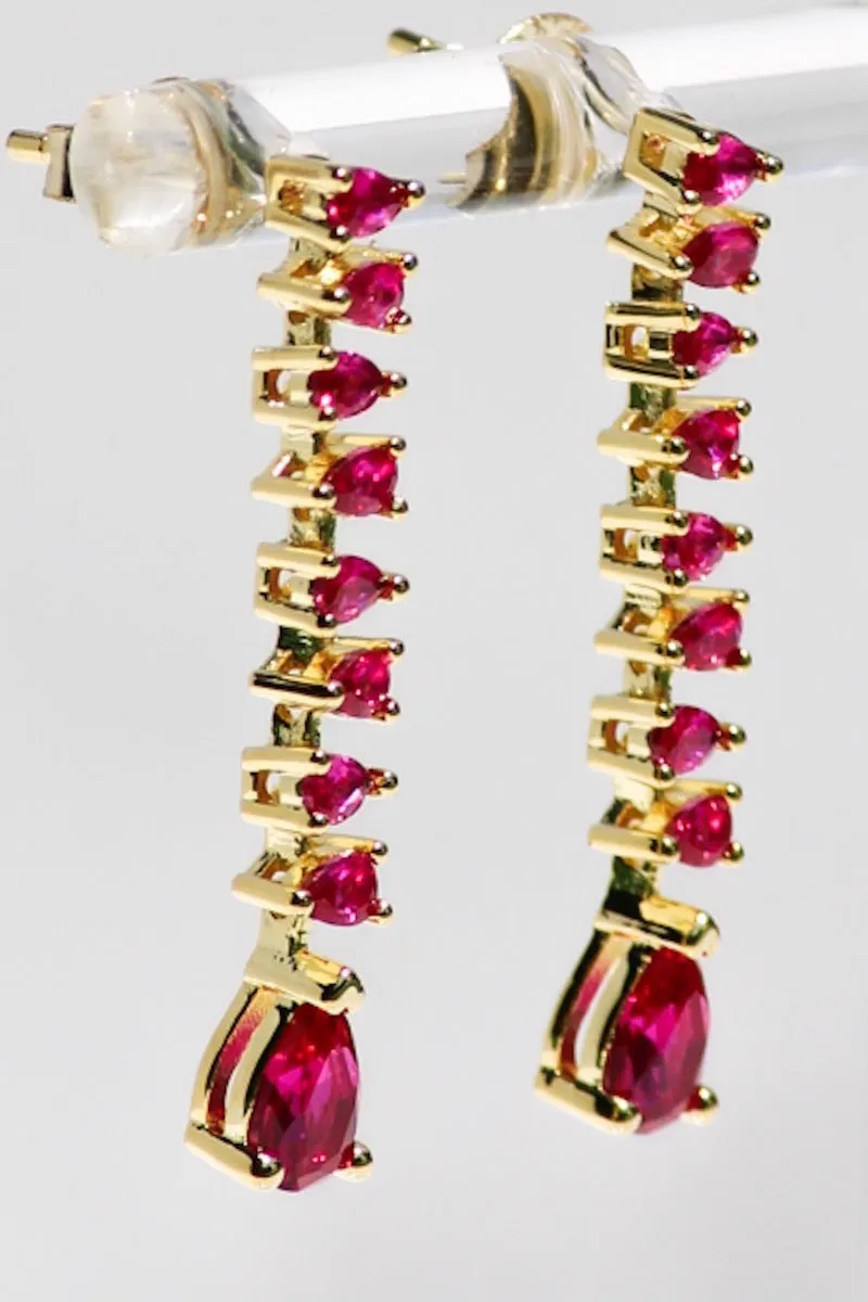 DUCHESS EARRINGS- GARNET sold by Native Gem product image thumbnail 3