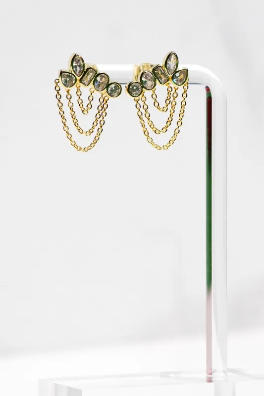 ATHENA EARRINGS- 14K GOLD VERMEIL sold by Native Gem