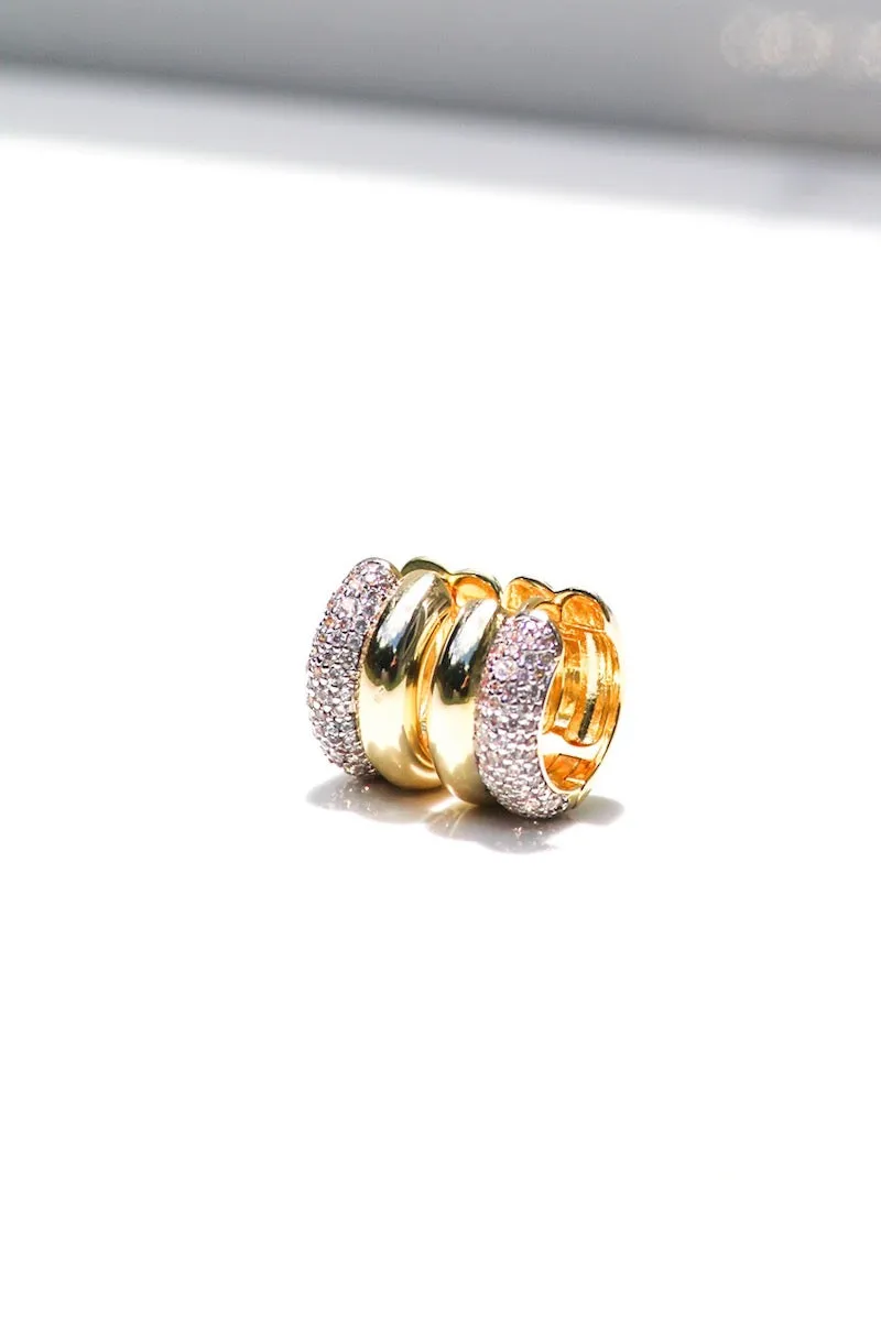 DOUBLE DONUT HUGGIES- 14K GOLD VERMEIL sold by Native Gem