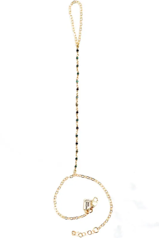 TINY TURQUOISE HANDCHAIN sold by Native Gem