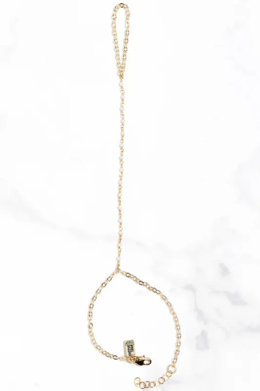 TINY PEARL HANDCHAIN sold by Native Gem
