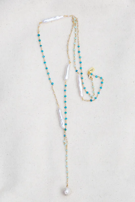 OASIS Y NECKLACE- OCEAN sold by Native Gem