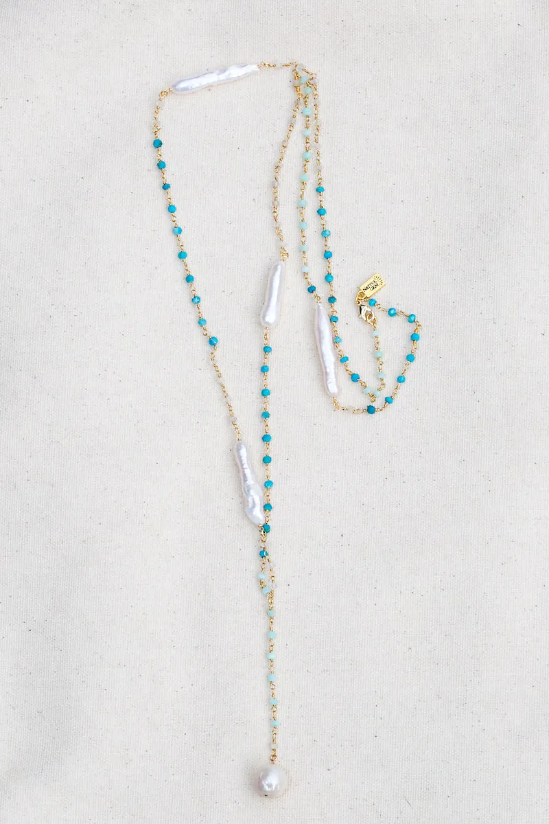 OASIS Y NECKLACE- OCEAN sold by Native Gem