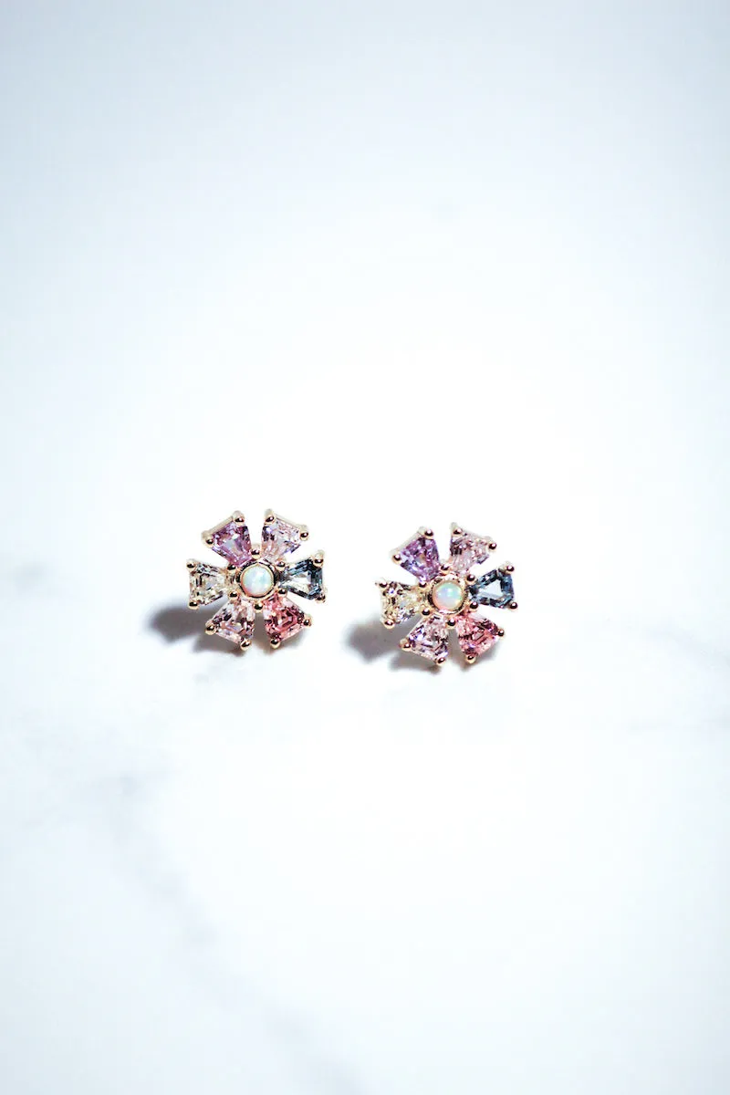 PSYCHEDELIC FLOWER STUDS sold by Native Gem