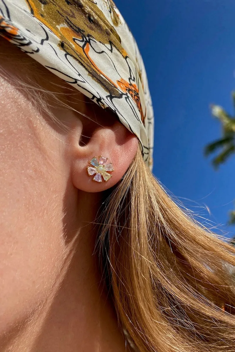 PSYCHEDELIC FLOWER STUDS sold by Native Gem product image thumbnail 2